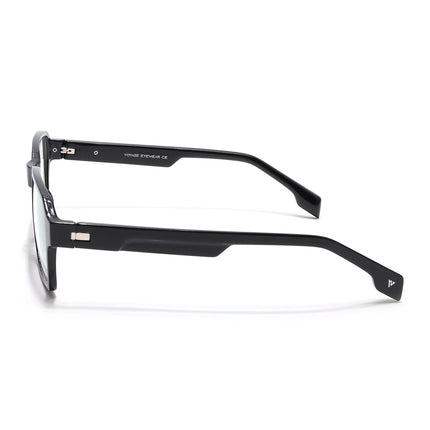 Voyage Visionary Select Shine Black Square Eyeglasses for Men & Women - SLMG6469-C2