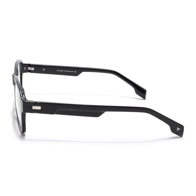 Voyage Visionary Select Shine Black Square Eyeglasses for Men & Women - SLMG6469-C2