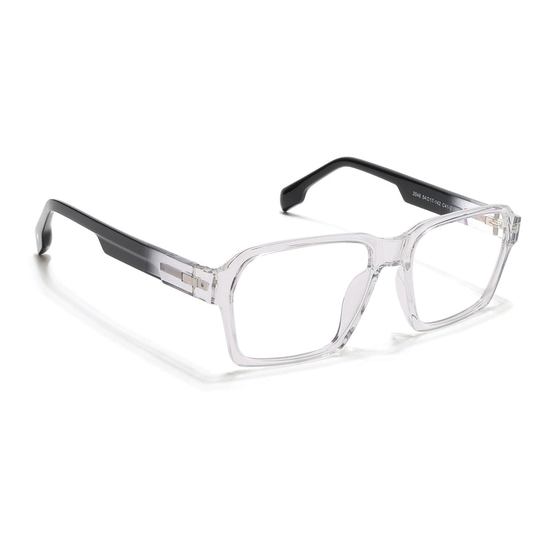 Voyage Visionary Select Transparent Square Eyeglasses for Men & Women - SLMG6470-C3