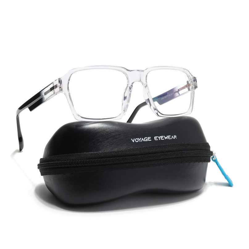 Voyage Visionary Select Transparent Square Eyeglasses for Men & Women - SLMG6470-C3