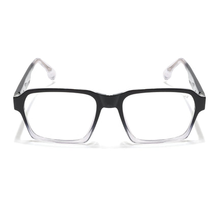 Voyage Visionary Select Black & Transparent Square Eyeglasses for Men & Women - SLMG6471-C4