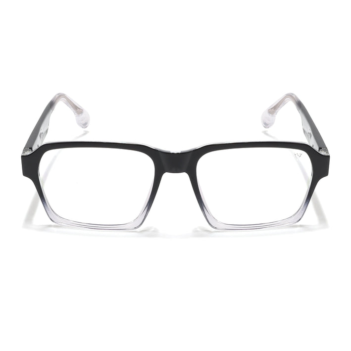 Voyage Visionary Select Black & Transparent Square Eyeglasses for Men & Women - SLMG6471-C4