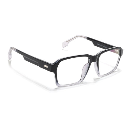 Voyage Visionary Select Black & Transparent Square Eyeglasses for Men & Women - SLMG6471-C4