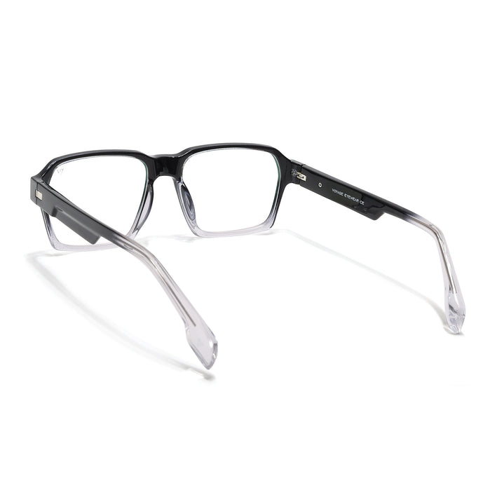 Voyage Visionary Select Black & Transparent Square Eyeglasses for Men & Women - SLMG6471-C4