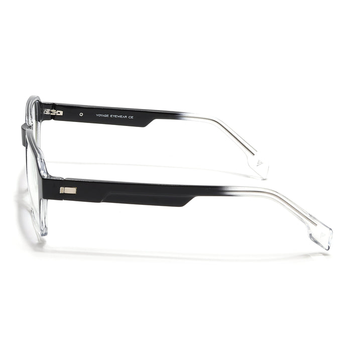 Voyage Visionary Select Black & Transparent Square Eyeglasses for Men & Women - SLMG6471-C4