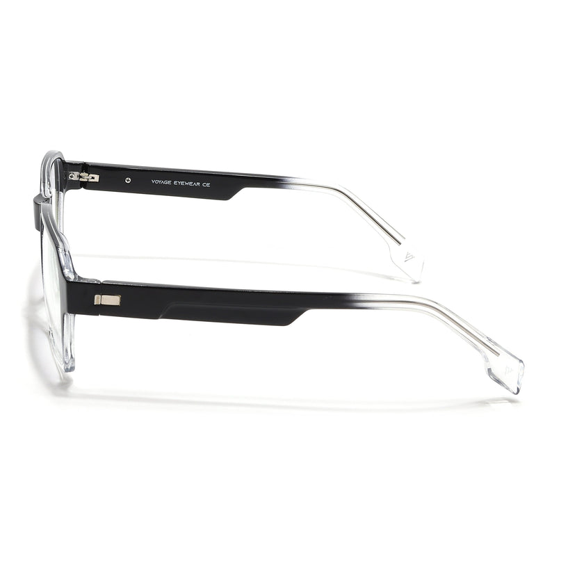 Voyage Visionary Select Black & Transparent Square Eyeglasses for Men & Women - SLMG6471-C4