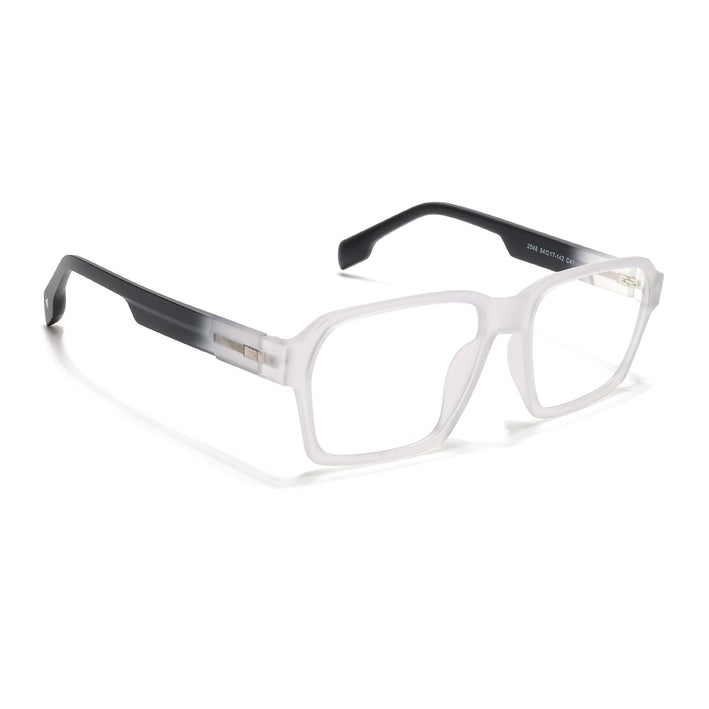 Voyage Visionary Select Matt Transparent Square Eyeglasses for Men & Women - SLMG6472-C5