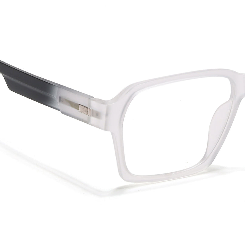 Voyage Visionary Select Matt Transparent Square Eyeglasses for Men & Women - SLMG6472-C5