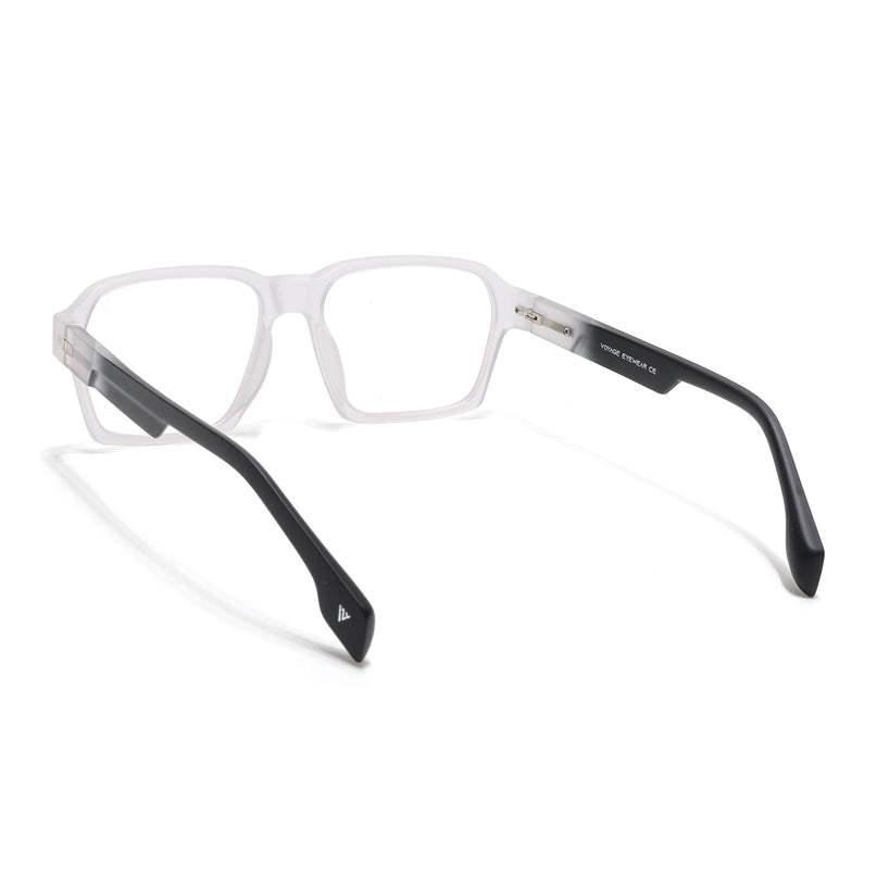 Voyage Visionary Select Matt Transparent Square Eyeglasses for Men & Women - SLMG6472-C5