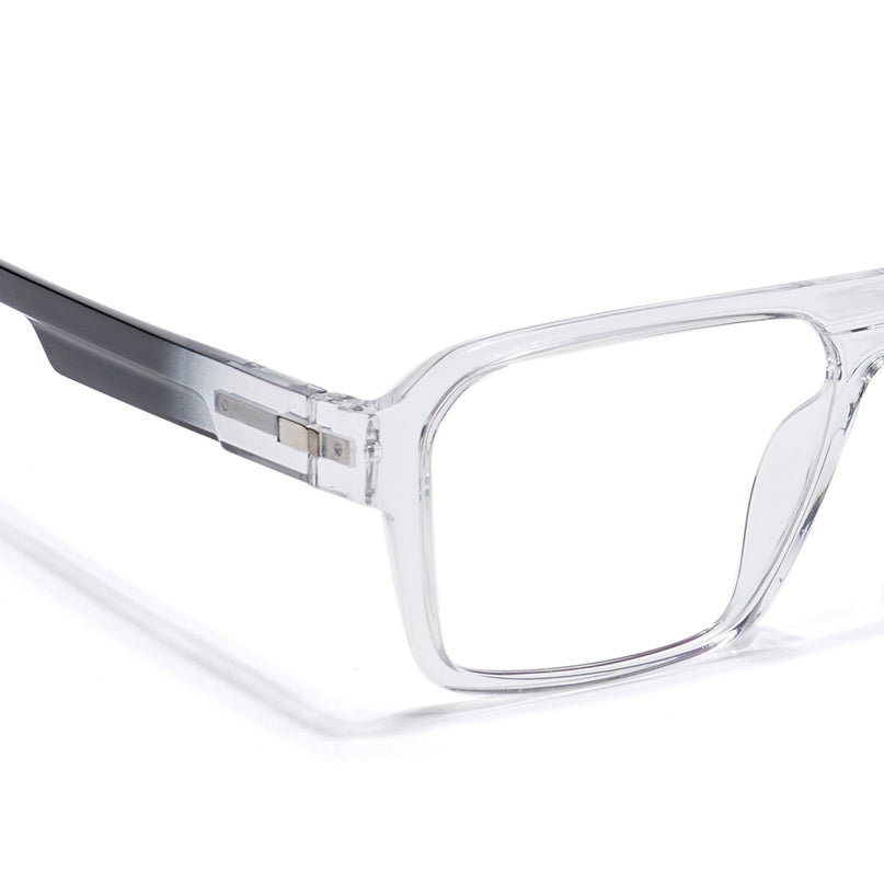 Voyage Visionary Transparent Square Eyeglasses for Men & Women - SLMG6404-C2