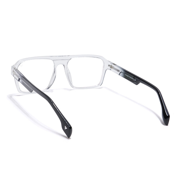 Voyage Visionary Transparent Square Eyeglasses for Men & Women - SLMG6404-C2