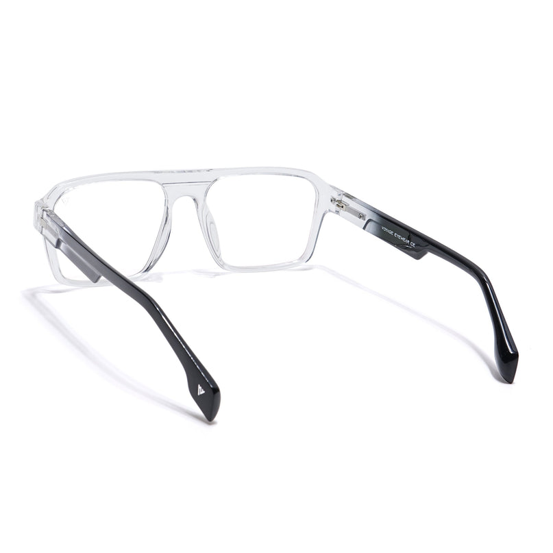 Voyage Visionary Transparent Square Eyeglasses for Men & Women - SLMG6404-C2
