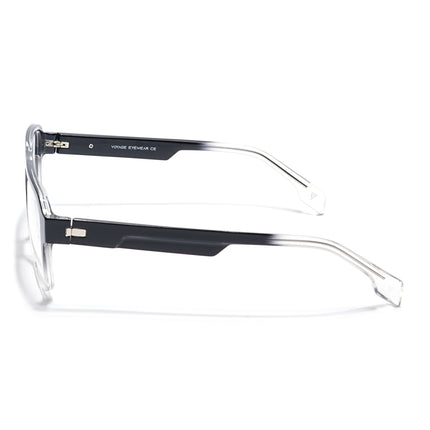 Voyage Visionary Black & Transparent Square Eyeglasses for Men & Women - SLMG6405-C3