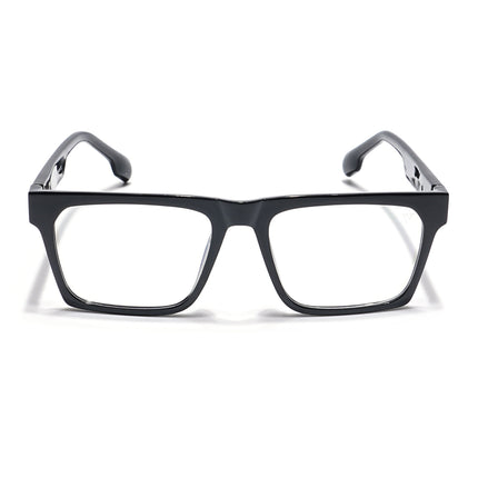 Voyage Visionary Shine Black Square Eyeglasses for Men & Women - SLMG6406-C1