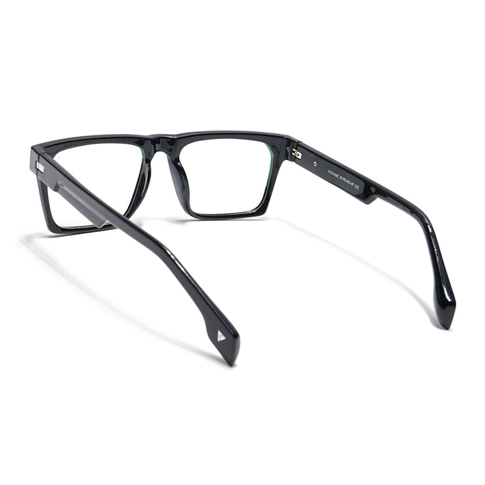 Voyage Visionary Shine Black Square Eyeglasses for Men & Women - SLMG6406-C1