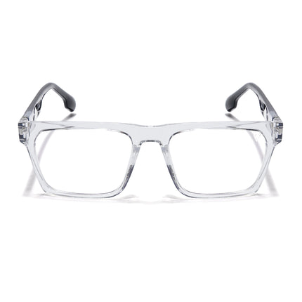 Voyage Visionary Transparent Square Eyeglasses for Men & Women - SLMG6407-C2