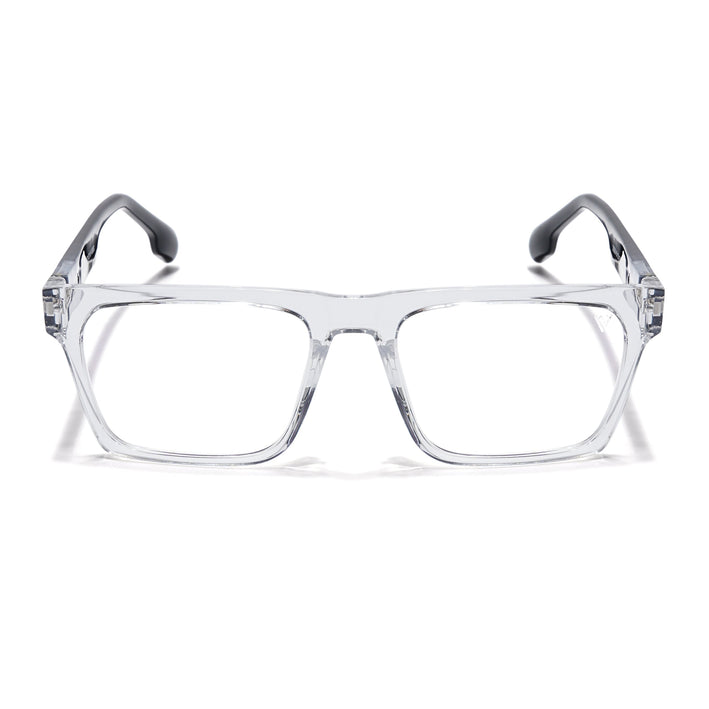 Voyage Visionary Transparent Square Eyeglasses for Men & Women - SLMG6407-C2