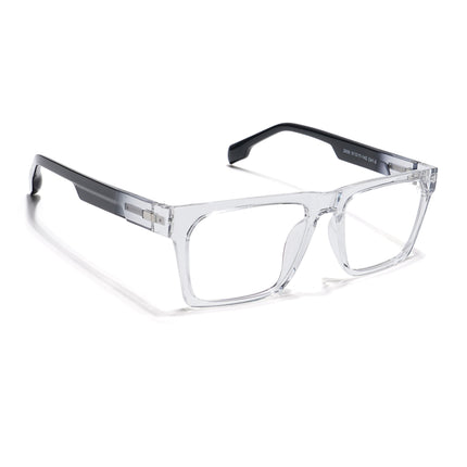 Voyage Visionary Transparent Square Eyeglasses for Men & Women - SLMG6407-C2