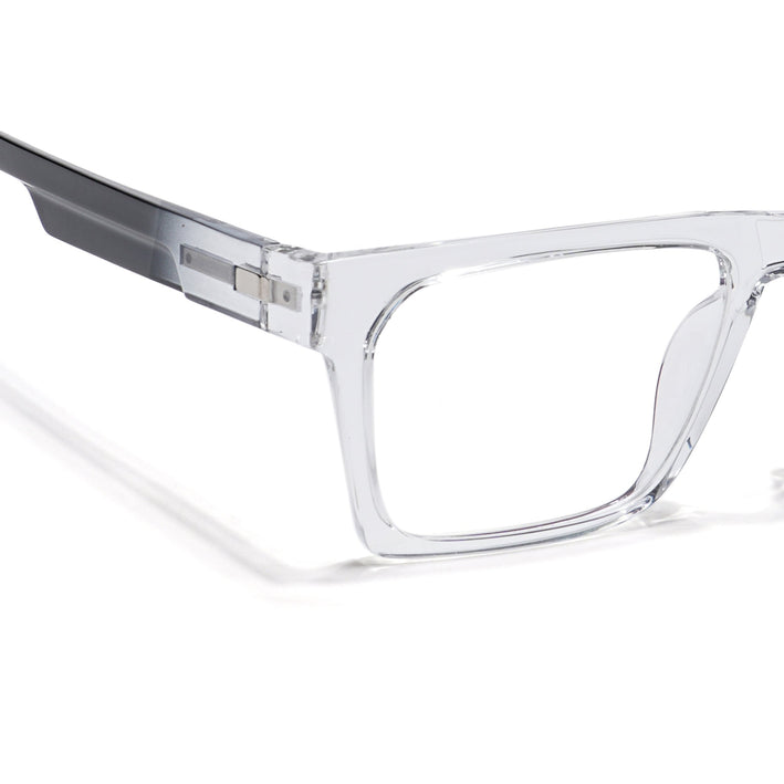 Voyage Visionary Transparent Square Eyeglasses for Men & Women - SLMG6407-C2