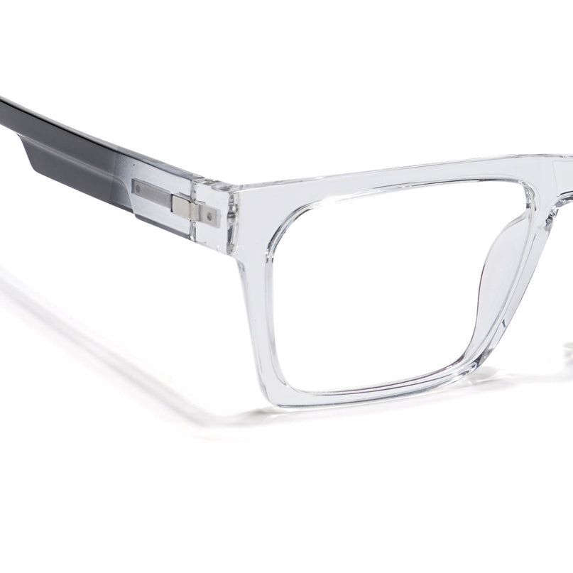 Voyage Visionary Transparent Square Eyeglasses for Men & Women - SLMG6407-C2