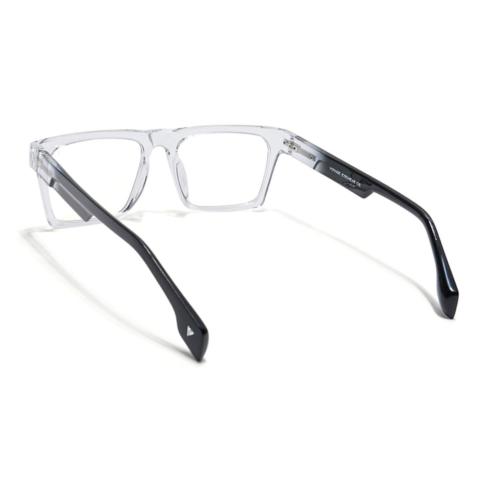 Voyage Visionary Transparent Square Eyeglasses for Men & Women - SLMG6407-C2
