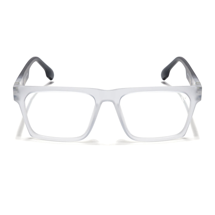 Voyage Visionary Matt Transparent Square Eyeglasses for Men & Women - SLMG6408-C3