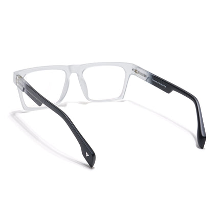 Voyage Visionary Matt Transparent Square Eyeglasses for Men & Women - SLMG6408-C3