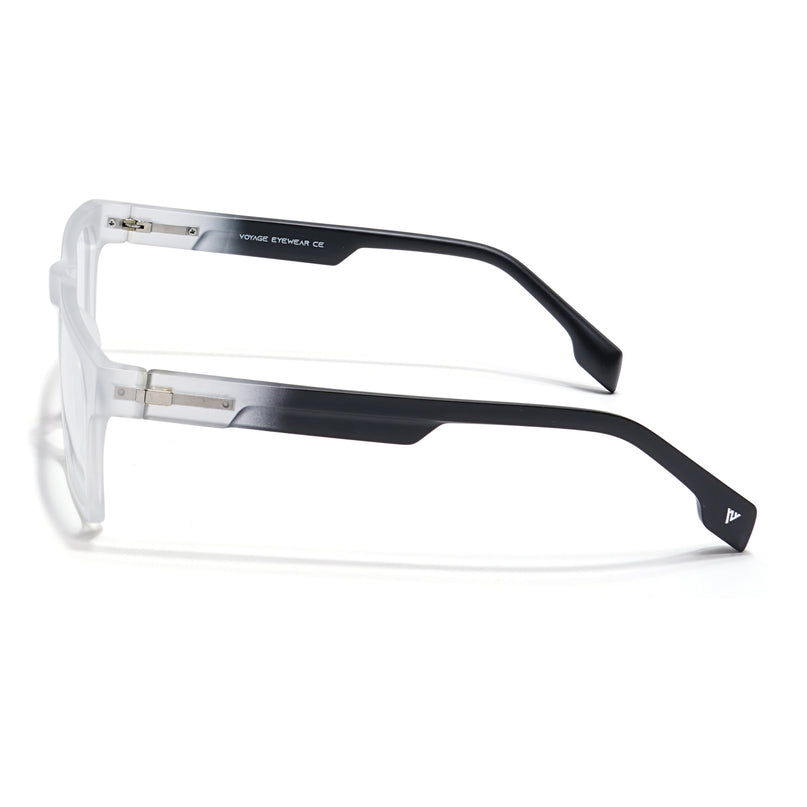 Voyage Visionary Matt Transparent Square Eyeglasses for Men & Women - SLMG6408-C3