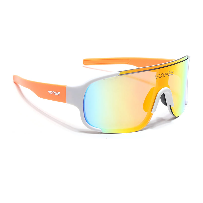 Drift Sunglasses (Multicolor Lens | White Frame - MG5521)