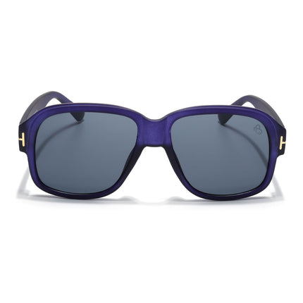 Eyejack Blue Wayfarer Sunglasses for Men & Women (21034CL1060)