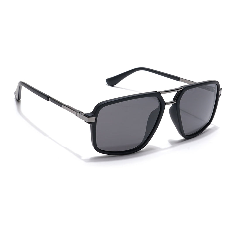 Voyage Select Wayfarer Polarized Sunglasses (Black Lens | Matt Black Frame - SLPMG6210)