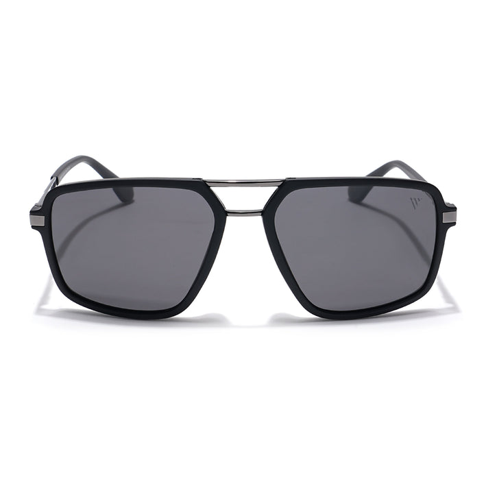 Voyage Select Wayfarer Polarized Sunglasses (Black Lens | Matt Black Frame - SLPMG6210)