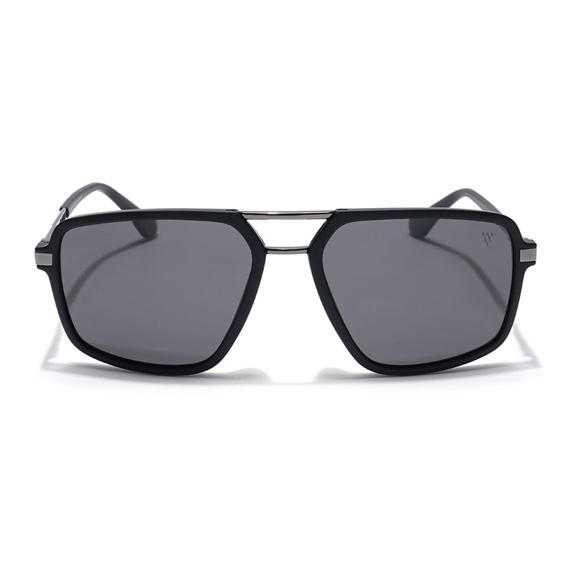 Voyage Select Wayfarer Polarized Sunglasses (Black Lens | Matt Black Frame - SLPMG6210)