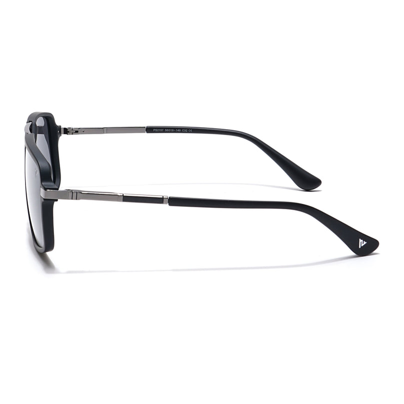 Voyage Select Wayfarer Polarized Sunglasses (Black Lens | Matt Black Frame - SLPMG6210)