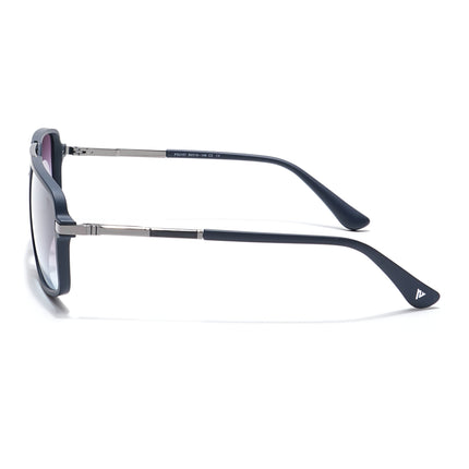 Voyage Select Wayfarer Polarized Sunglasses (Grey & Clear Lens | Navy Blue Frame - SLPMG6212)