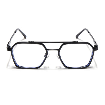 Voyage Black Wayfarer Eyeglasses for Men & Women - MG5260-C1