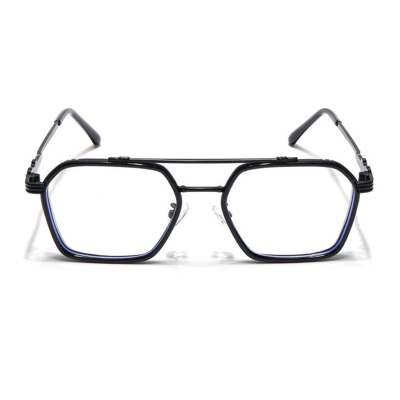 Voyage Black Wayfarer Eyeglasses for Men & Women - MG5260-C1