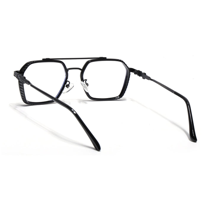 Voyage Black Wayfarer Eyeglasses for Men & Women - MG5260-C1