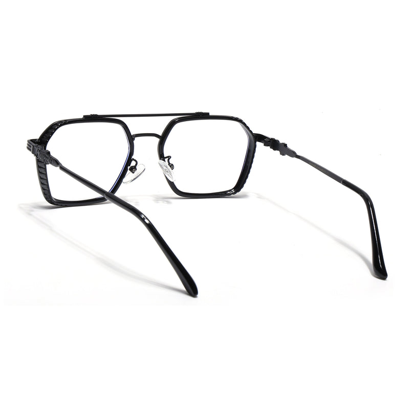 Voyage Black Wayfarer Eyeglasses for Men & Women - MG5260-C1