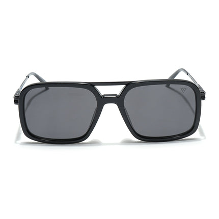 Voyage Select Wayfarer Polarized Sunglasses (Black Lens | Shine Black Frame - SLPMG6298)