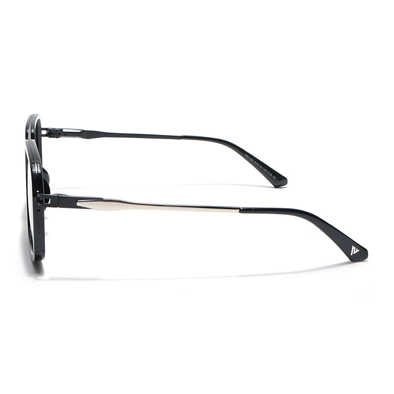 Voyage Select Wayfarer Polarized Sunglasses (Black Lens | Shine Black Frame - SLPMG6298)