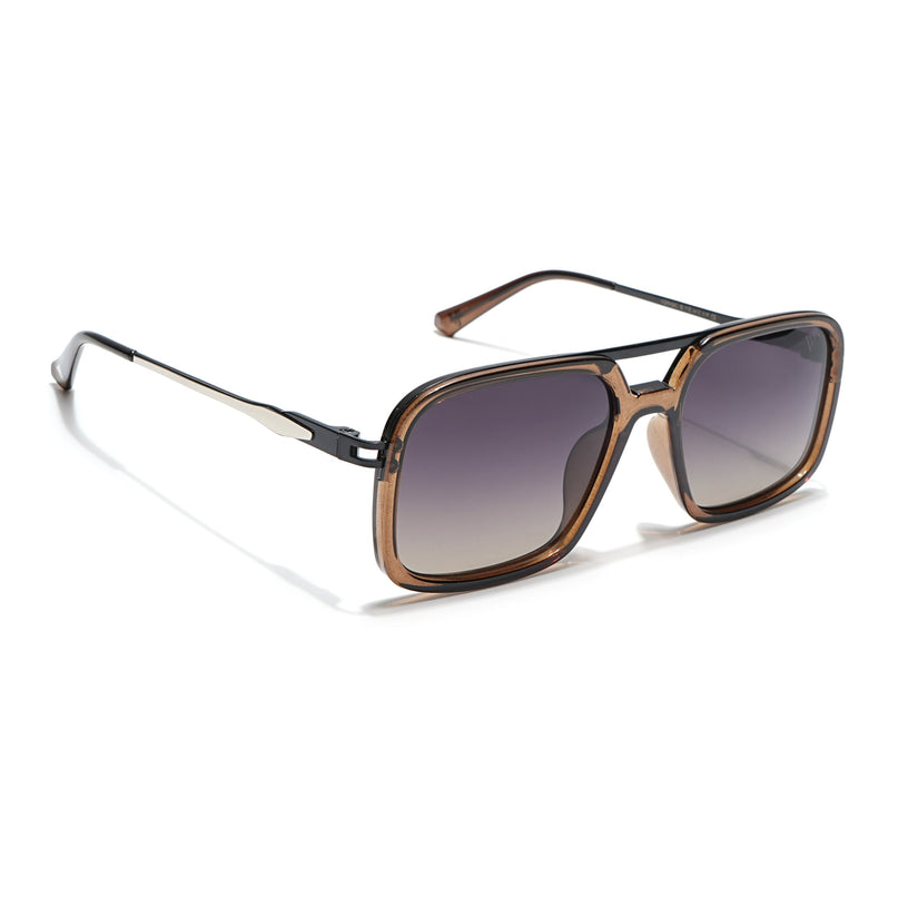 Voyage Select Wayfarer Polarized Sunglasses (Grey & Olive Lens | Olive Frame - SLPMG6299)
