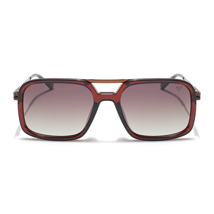 Voyage Select Wayfarer Polarized Sunglasses (Brown & Clear Lens | Brown Frame - SLPMG6300)