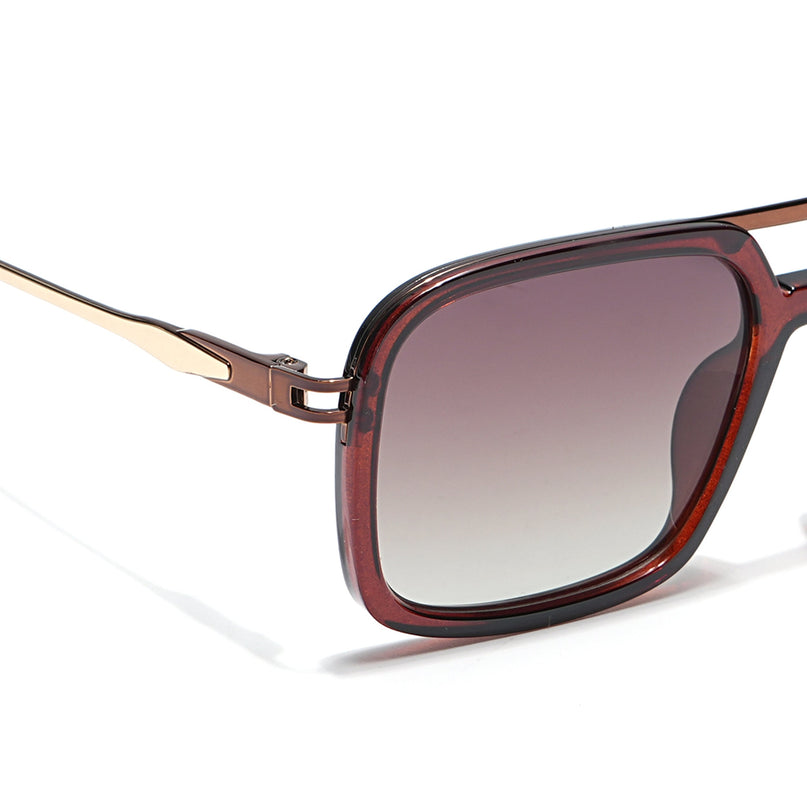 Voyage Select Wayfarer Polarized Sunglasses (Brown & Clear Lens | Brown Frame - SLPMG6300)