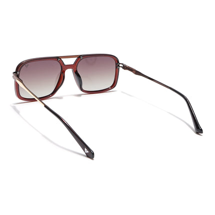 Voyage Select Wayfarer Polarized Sunglasses (Brown & Clear Lens | Brown Frame - SLPMG6300)