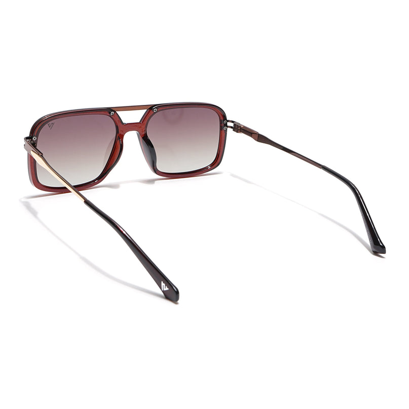 Voyage Select Wayfarer Polarized Sunglasses (Brown & Clear Lens | Brown Frame - SLPMG6300)