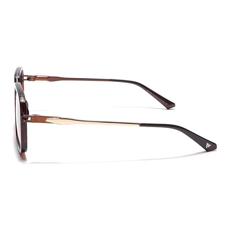 Voyage Select Wayfarer Polarized Sunglasses (Brown & Clear Lens | Brown Frame - SLPMG6300)