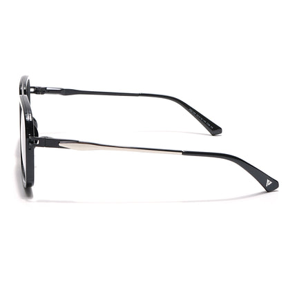 Voyage Select Wayfarer Polarized Sunglasses (Grey & Clear Lens | Shine Black Frame - SLPMG6301)