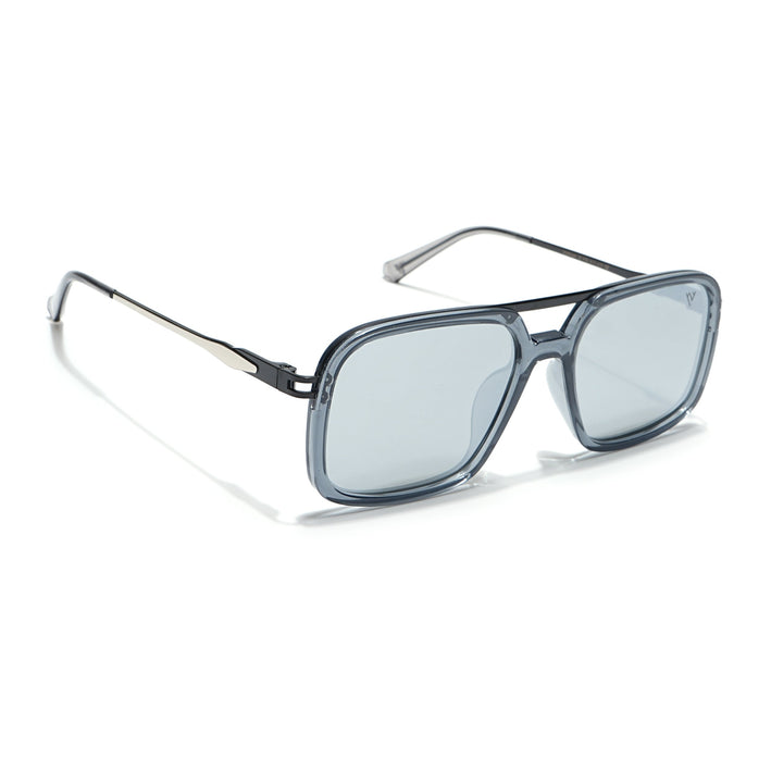 Voyage Select Wayfarer Polarized Sunglasses (Grey Lens | Transparent Grey Frame - SLPMG6302)