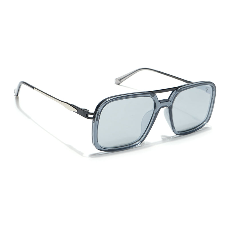 Voyage Select Wayfarer Polarized Sunglasses (Grey Lens | Transparent Grey Frame - SLPMG6302)